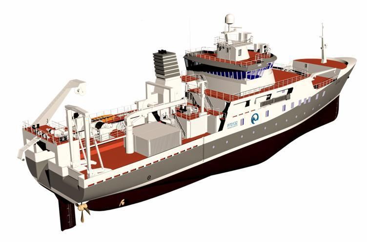 Render del barco. | SKIPASÝN