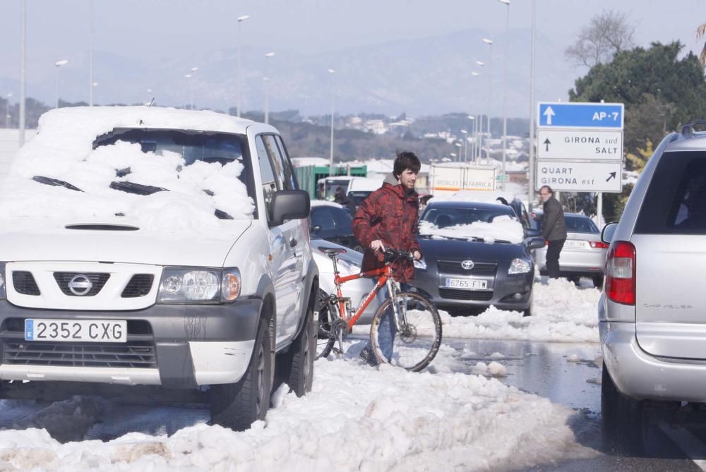 La nevada del març de 2010 a Girona