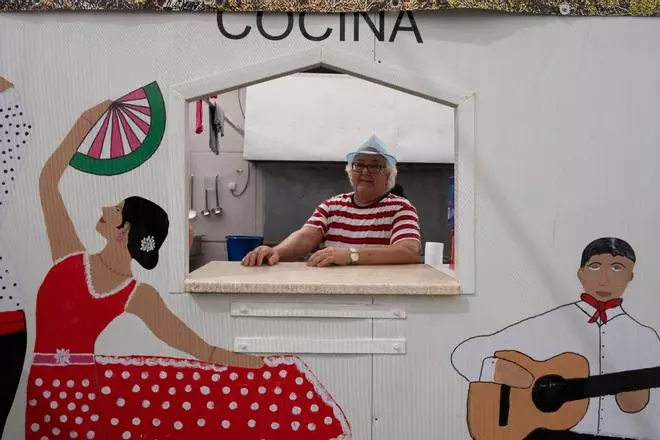 Trabajadores en la Feria de Málaga 2024