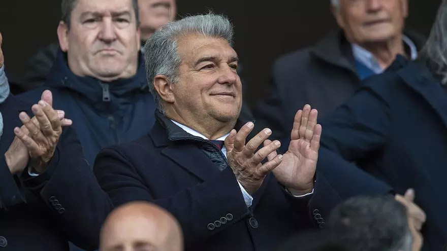 Laporta califica de "arrebato simpático y espontáneo" la visita de Messi al Camp Nou