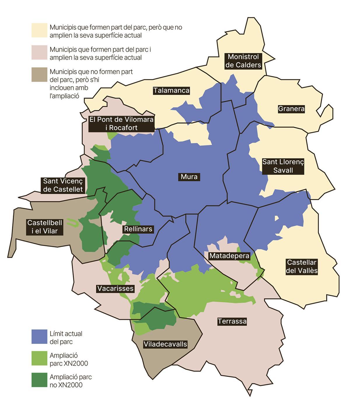 Límits actuals i proposta d'ampliació