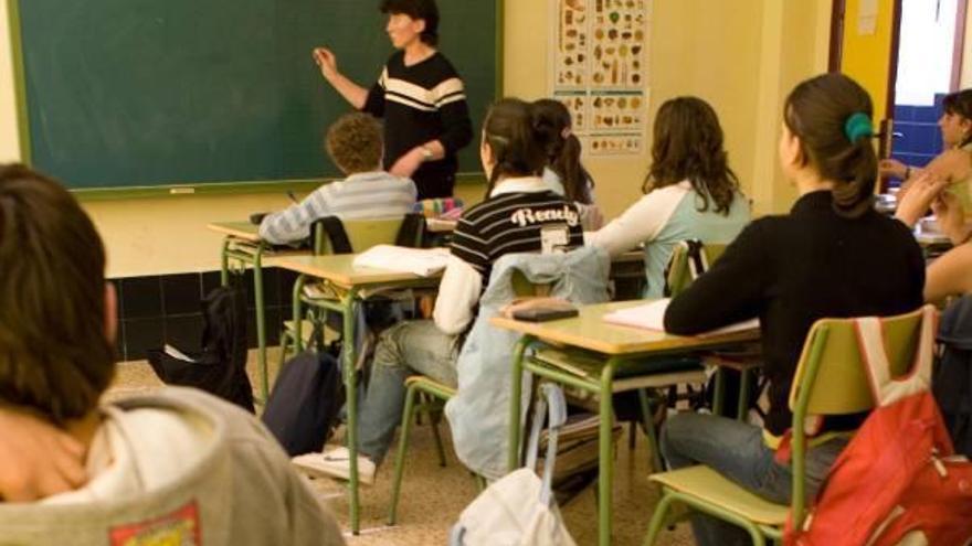 Alumnos en una clase de la ESO.