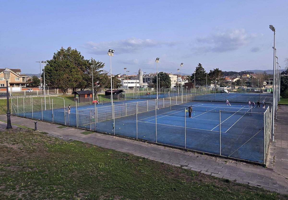 Pistas de tenis de Panxón. 3 marzo 2026