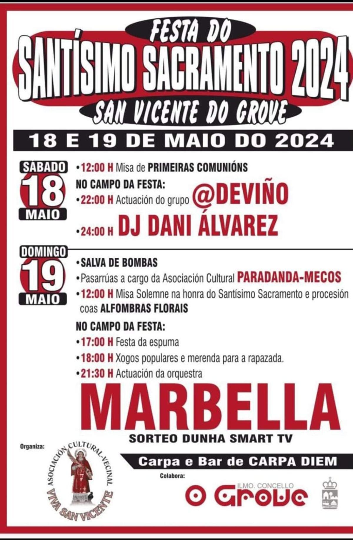 El cartel de las fiestas.