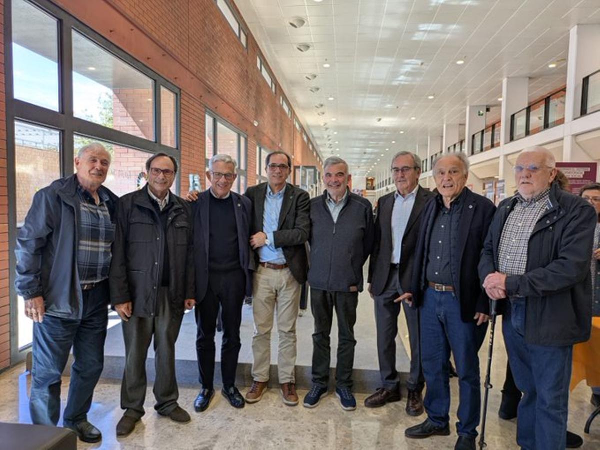 Fotografía del encuentro de Gandía con profesores de Economía.