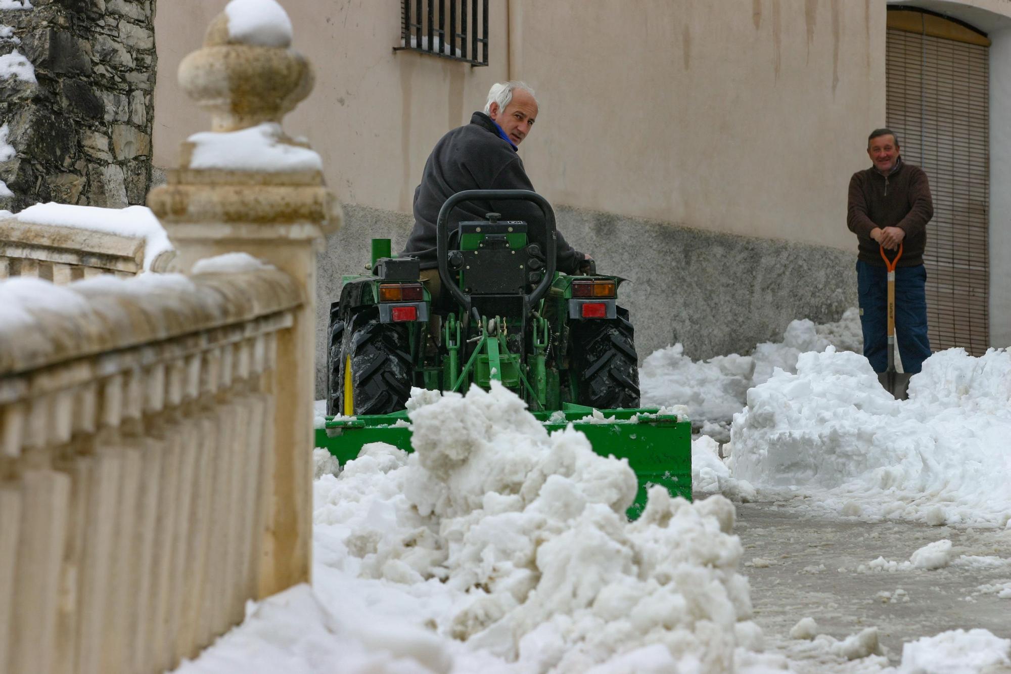 La gran nevada de marzo de 2005 en el interior de la provincia de Alicante