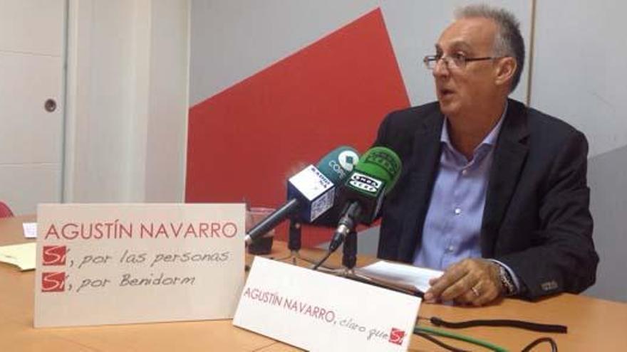 Agustín Navarro aspira a poder gobernar Benidorm en solitario a partir de 2015