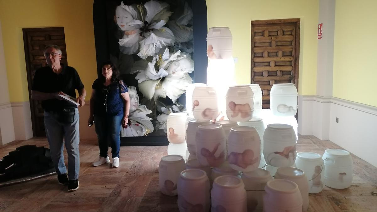 Obra de Paloma Navares, que se exhibe en la capilla Mercedaria