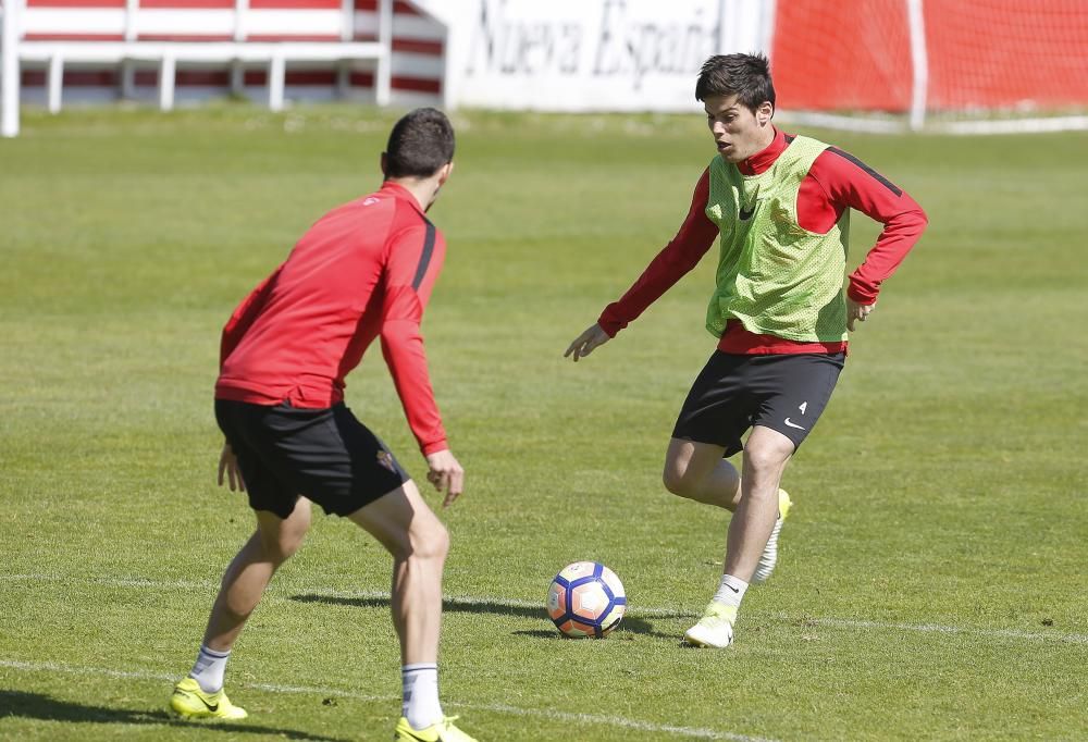 Entrenamiento del Sporting 19/04/2017