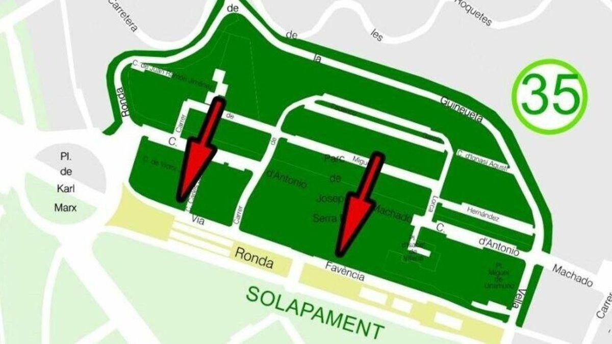 Barcelona tendrá una nueva zona de aparcamiento regulado en Canyelles