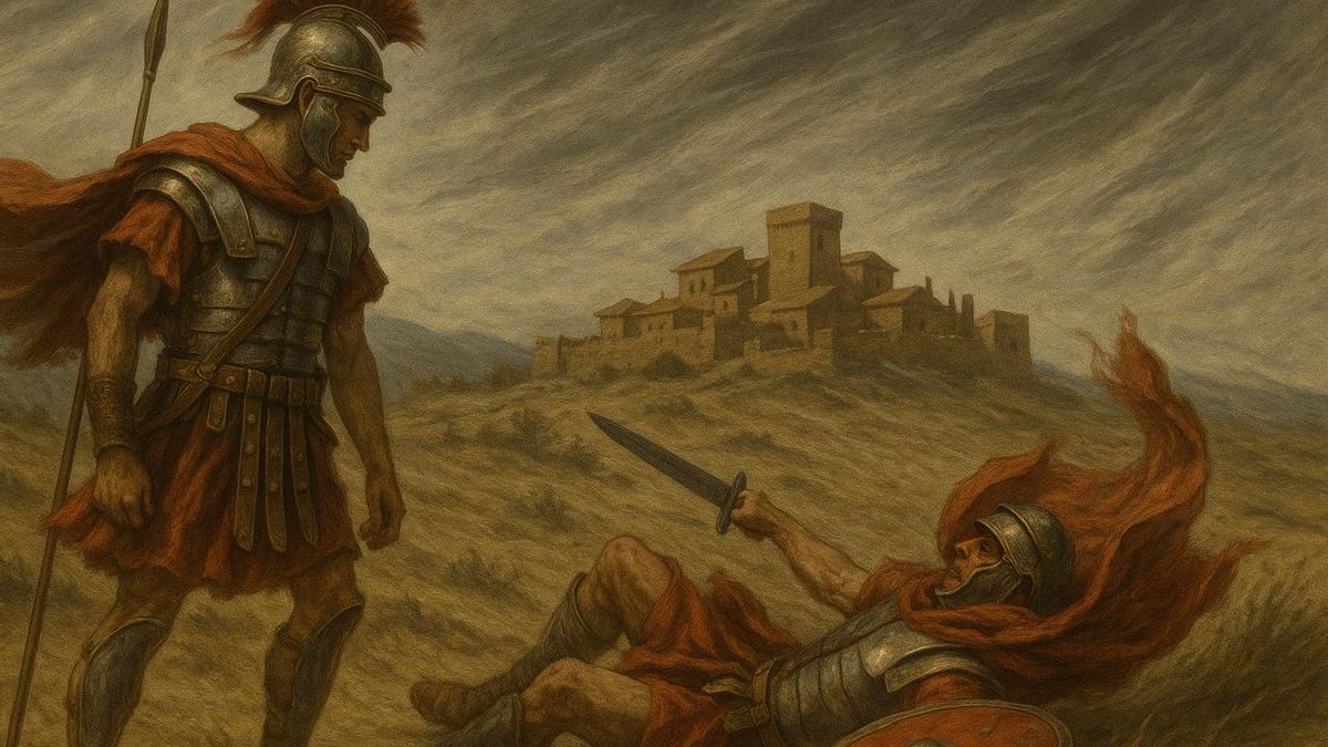 Imagen de dos soldados romanos