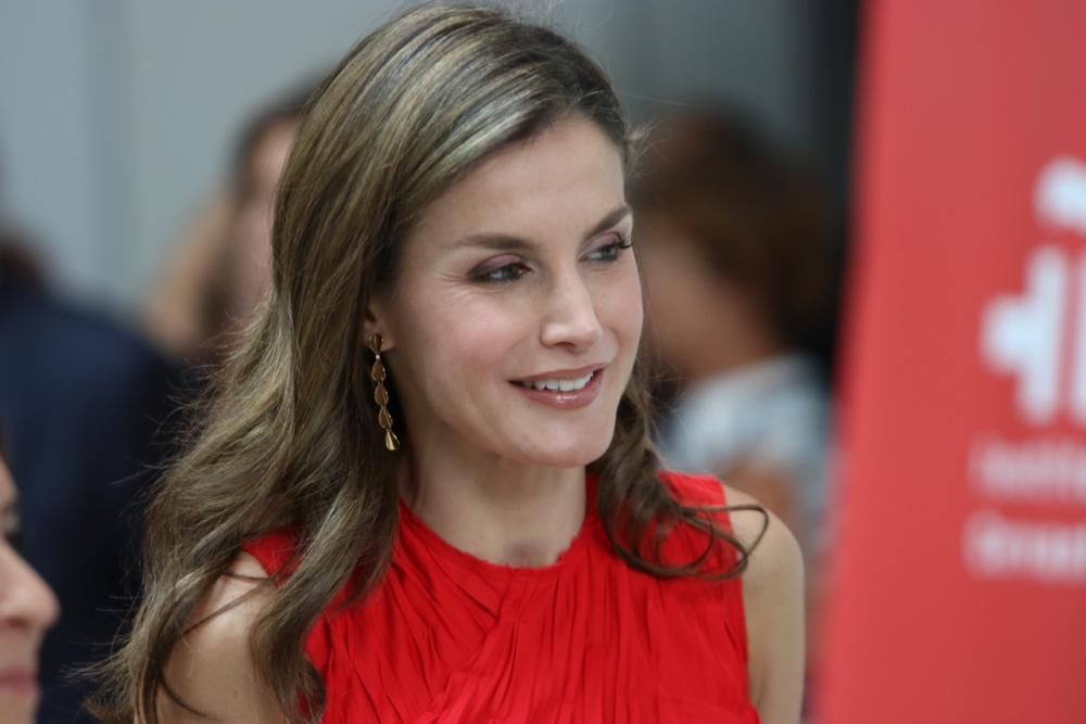 La Reina Letizia visita Málaga para presidir el encuentro de directores del Instituto Cervantes.