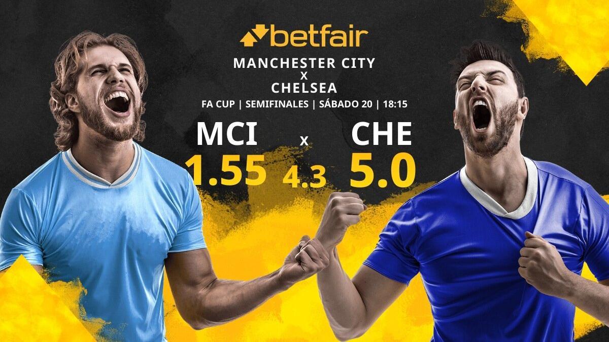 Manchester City vs. Chelsea: horario, TV, estadísticas, cuadro y pronósticos