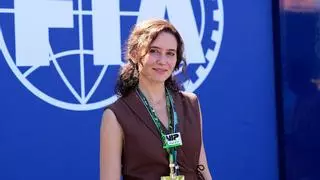 Isabel Díaz Ayuso visita el dispositivo de seguridad del circuito de Madring