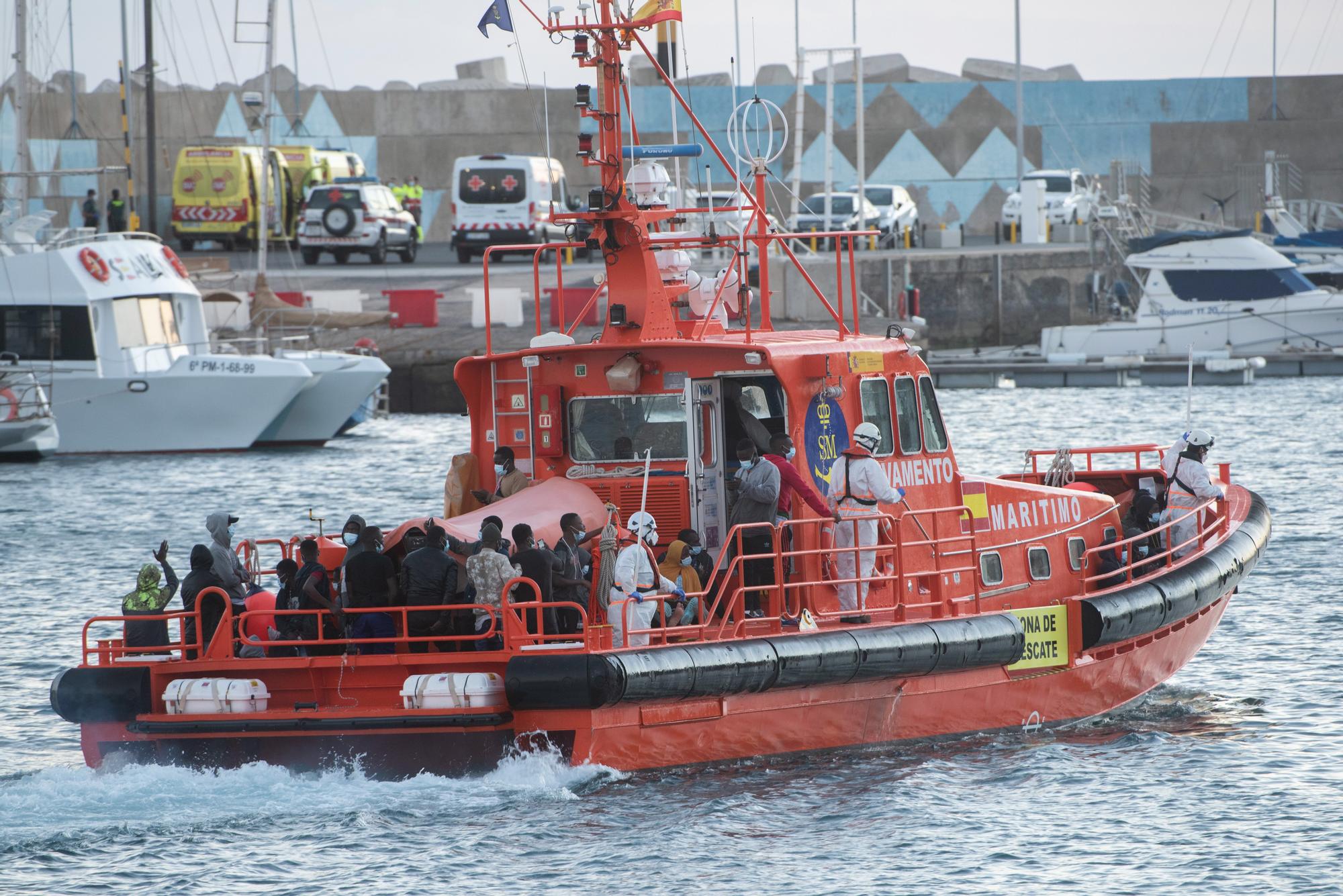 Llega de migrantes a Fuerteventura (03/09/21)