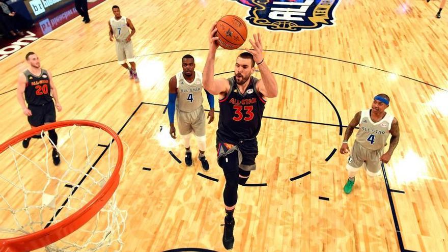 Marc Gasol brilla en un &quot;All Star&quot; con récord de Anthony Davis