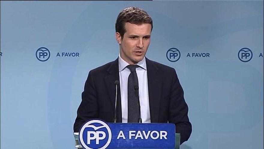 Casado elude comentar la declaración de Bárcenas en el juicio Gürtel