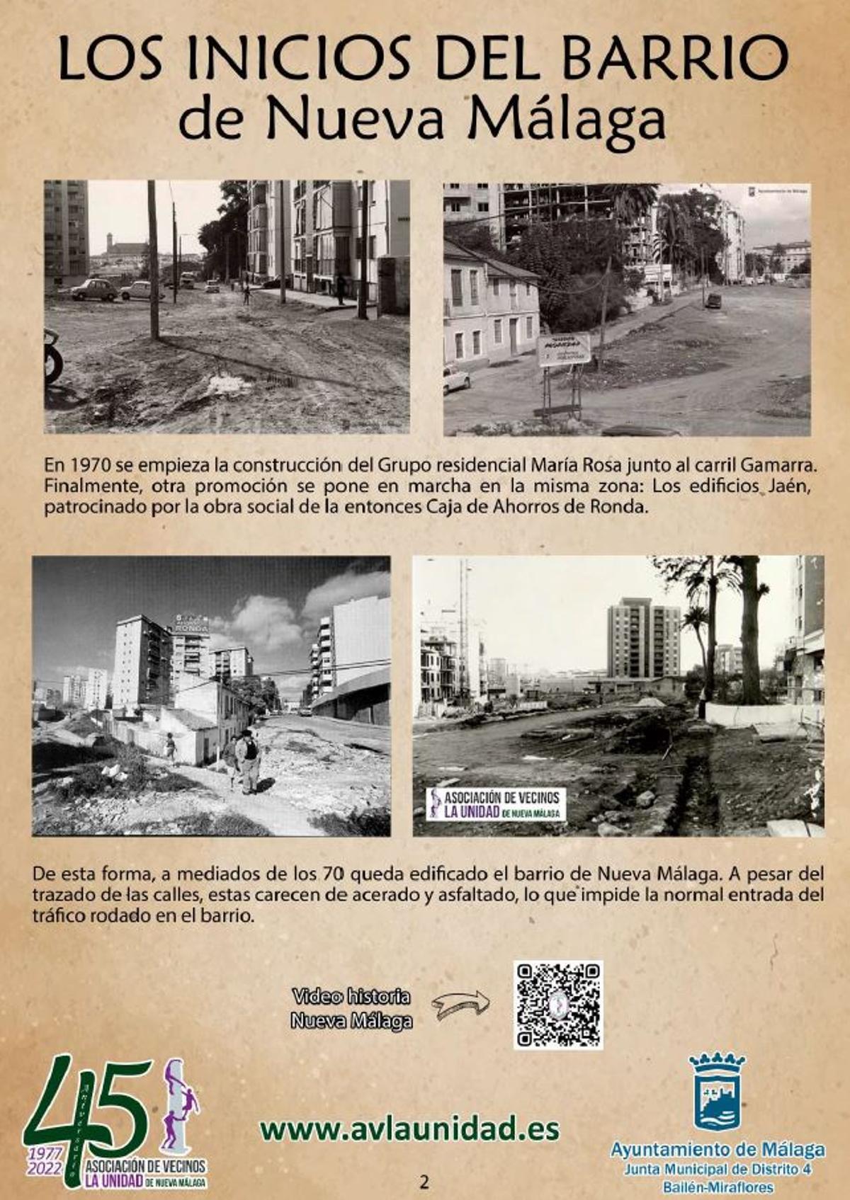 Uno de los paneles de la muestra.