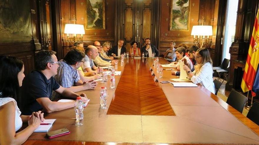 Imatge de la reunió d&#039;aquest matí