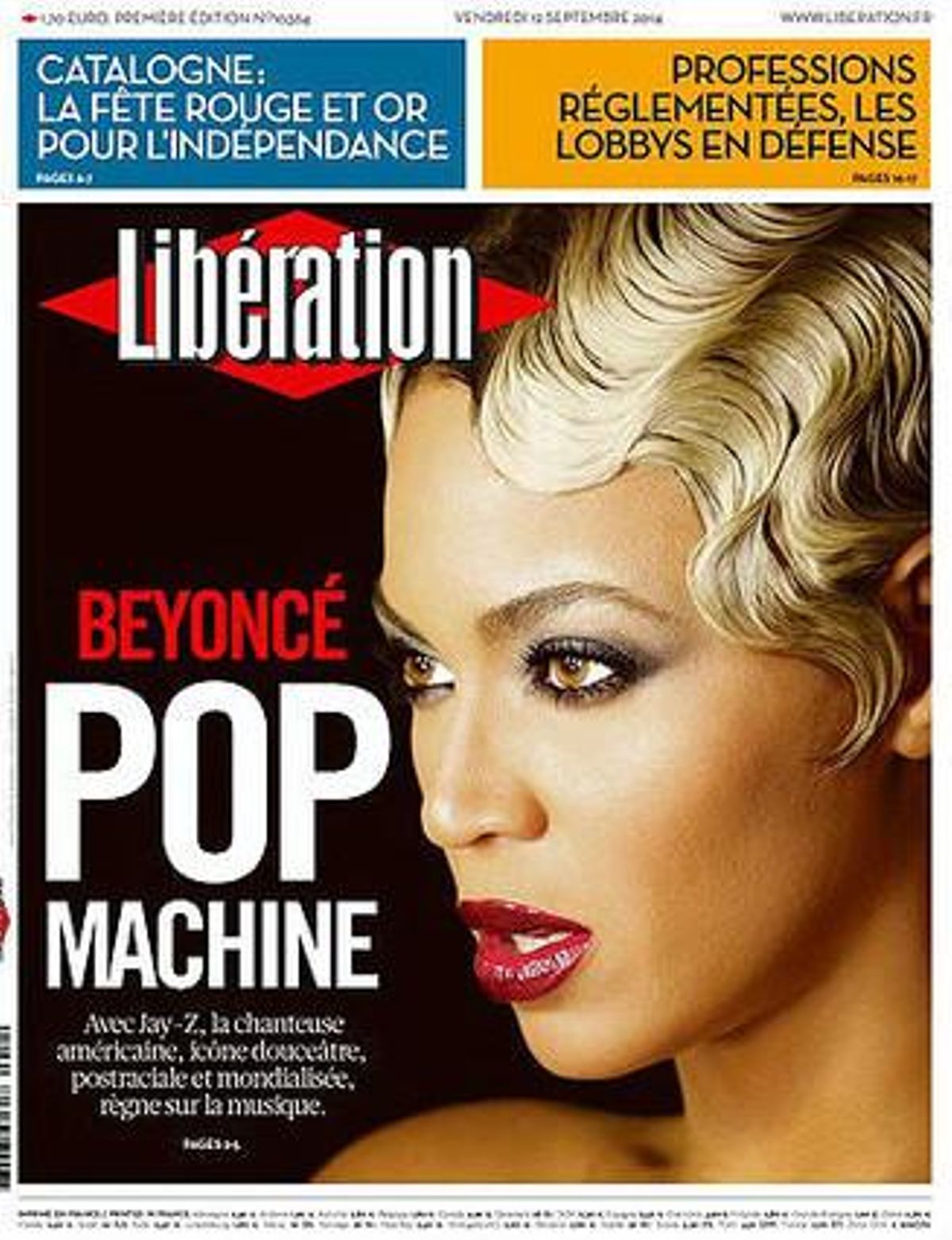 La portada de ’Libération’. La portada de ’Libération’.