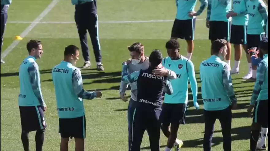 Koke se despide de sus compañeros