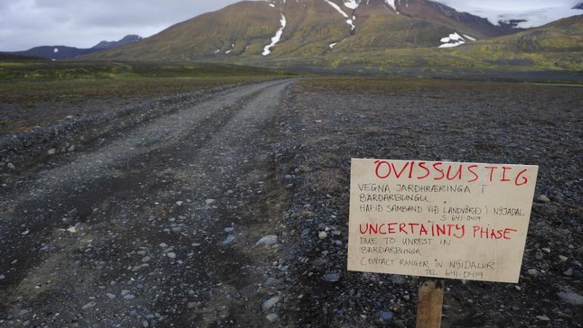 Las autoridades islandesas evacuan la zona norte del volcán Bardarbunga