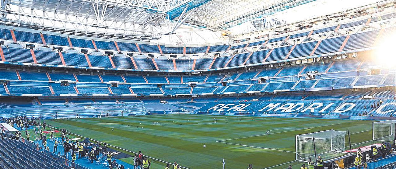 Una vista del estadio Santigo Bernabéu, en una imagen de archivo.