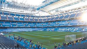 Una vista del estadio Santigo Bernabéu, en una imagen de archivo.