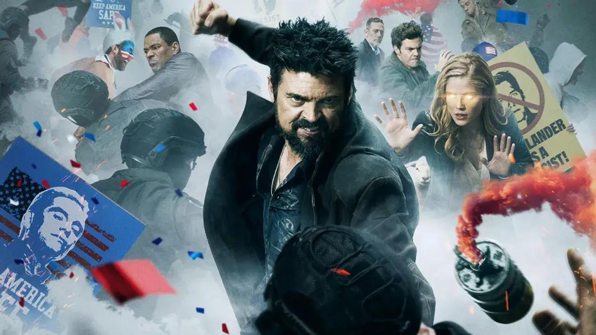 Karl Urban, en una imagen promocional de The Boys.