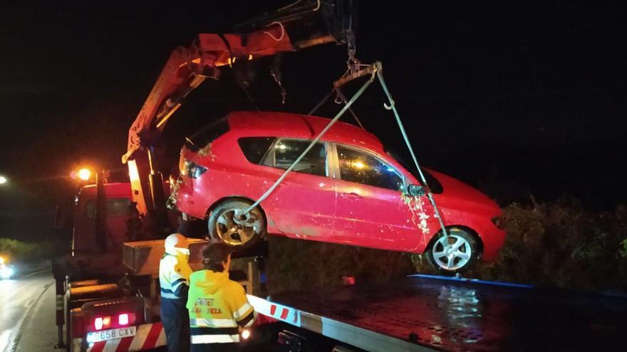 Accidente en la carretera que une A Estrada con Santiago