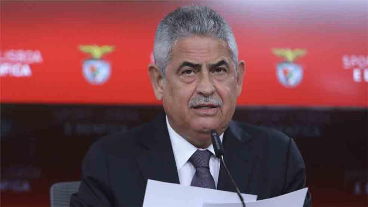 El presidente del Benfica Luis Filipe Vieira