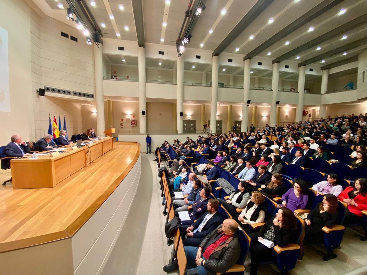 Un momento del acto de graduación de la Escuela Politécnica de Mieres.