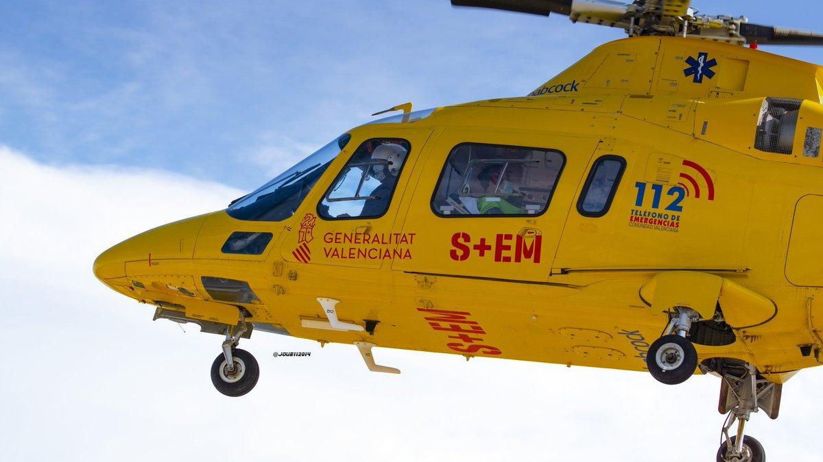 Helicóptero medicalizado del SAMUR.