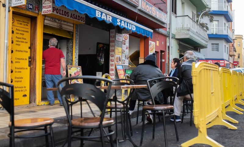 Terrazas del área metropolitana de Tenerife en el arranque de la tercera ola del coronavirus