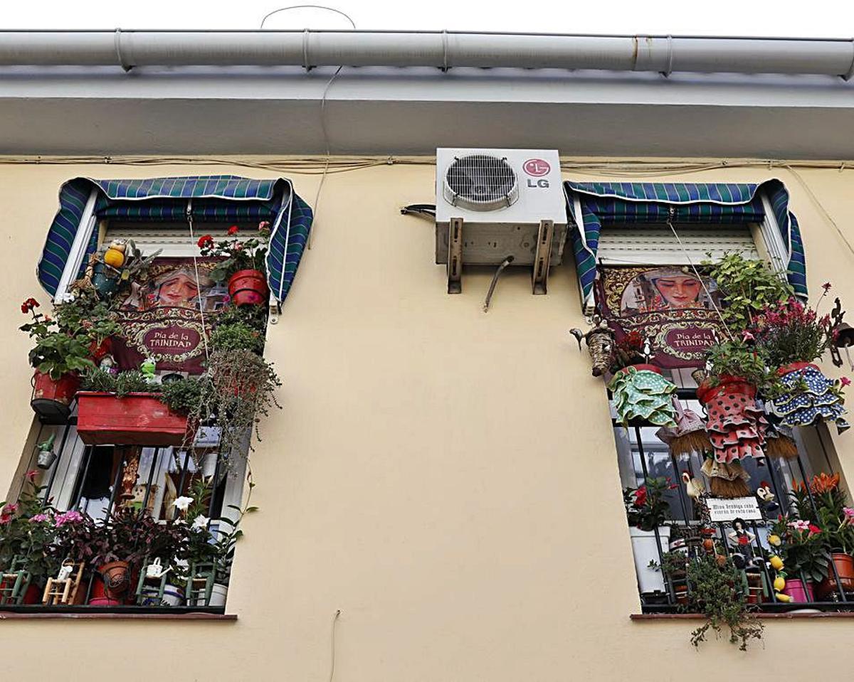 Balcones en flor en La Trinidad