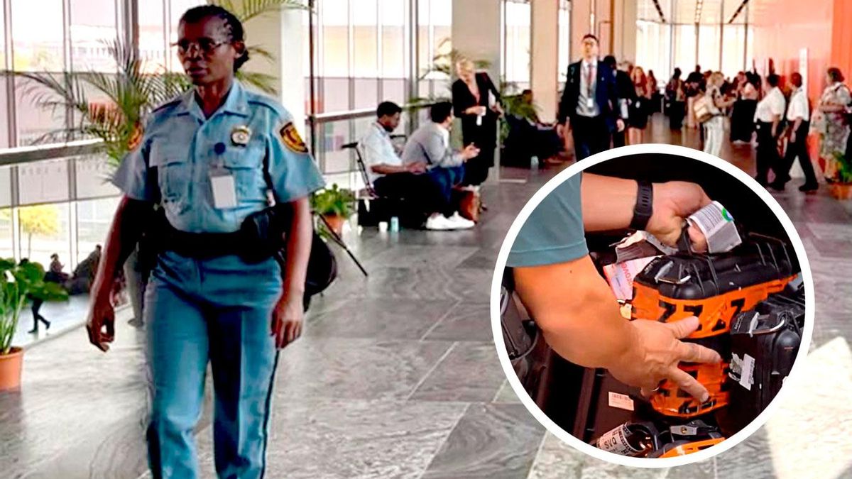VÍDEO | Así custodia la Guardia Civil las armas de las delegaciones extranjeras que participan en la Cumbre de la ONU en Sevilla