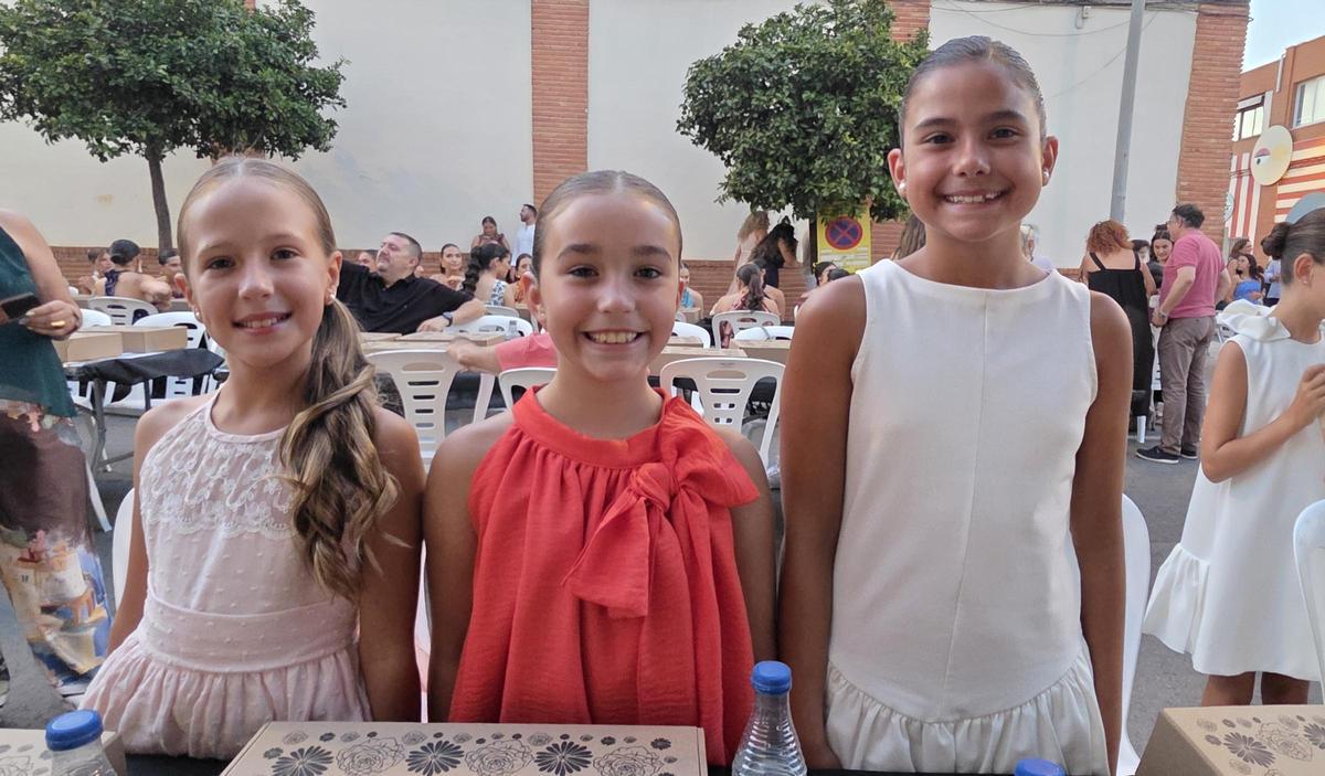 Candidatas a Fallera Mayor Infantil de València 2027 en el Sopar de la Punxà