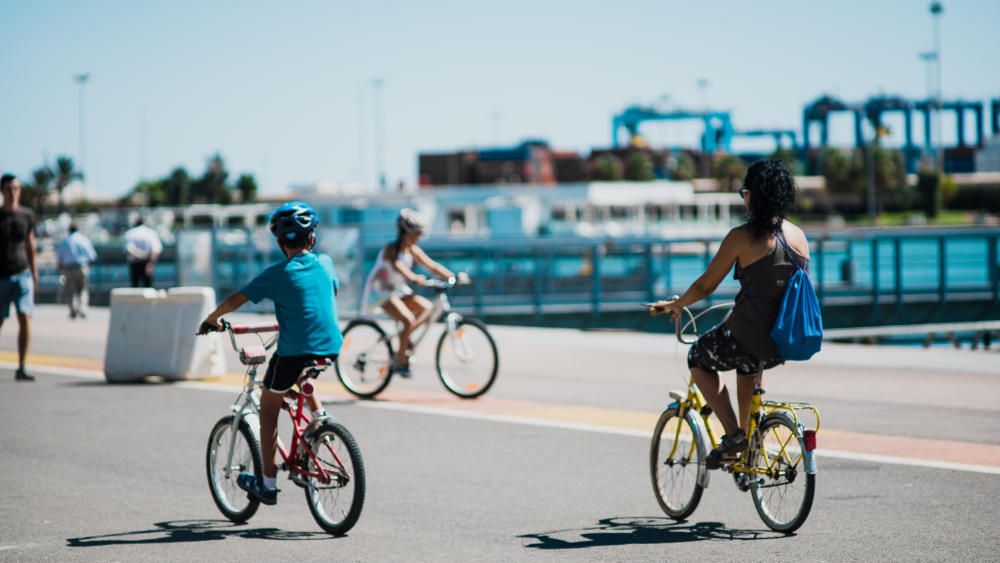 La bici en La Marina