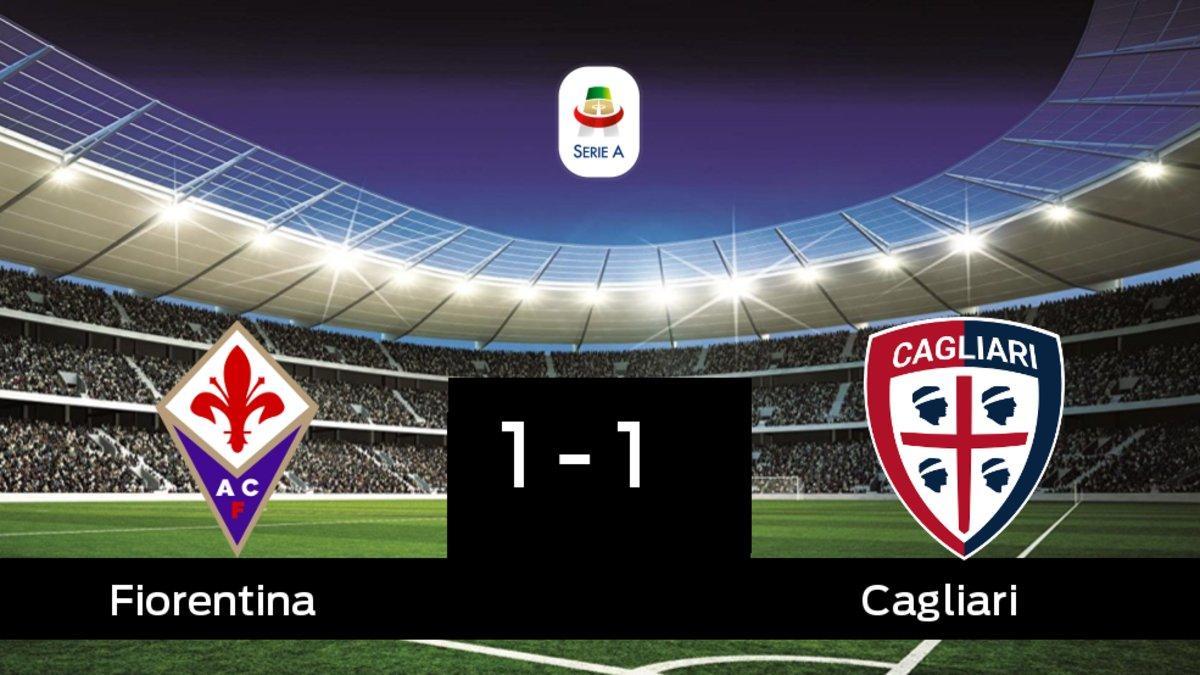 Empate a uno entre la Fiorentina y el Cagliari