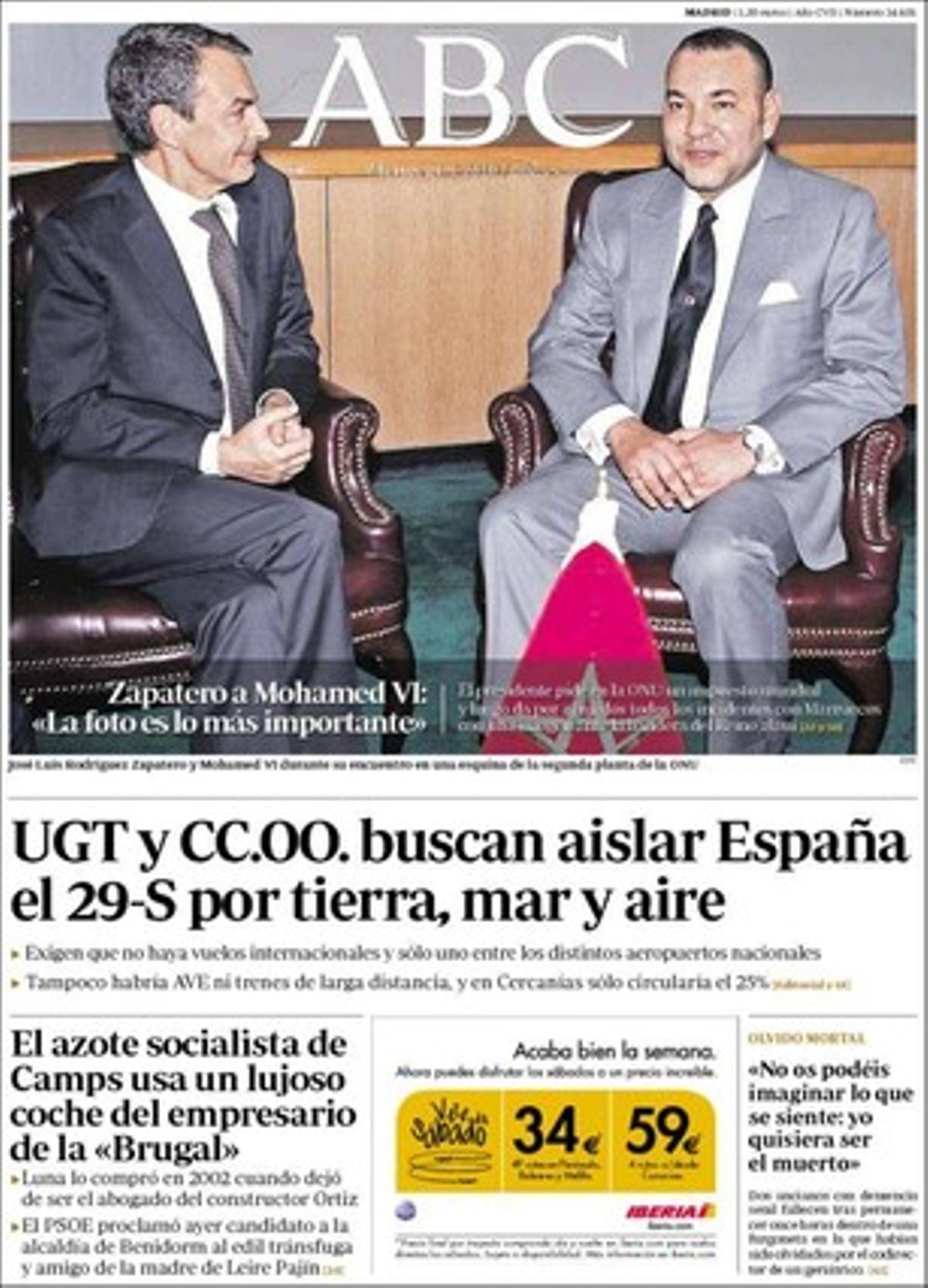 ’Abc’ desenvolupa a dins que França està en alerta per la guerra contra Al-Qaida del Magrib islàmic i que ha aconseguit que tots els països de la regió cooperin contra AQMI.