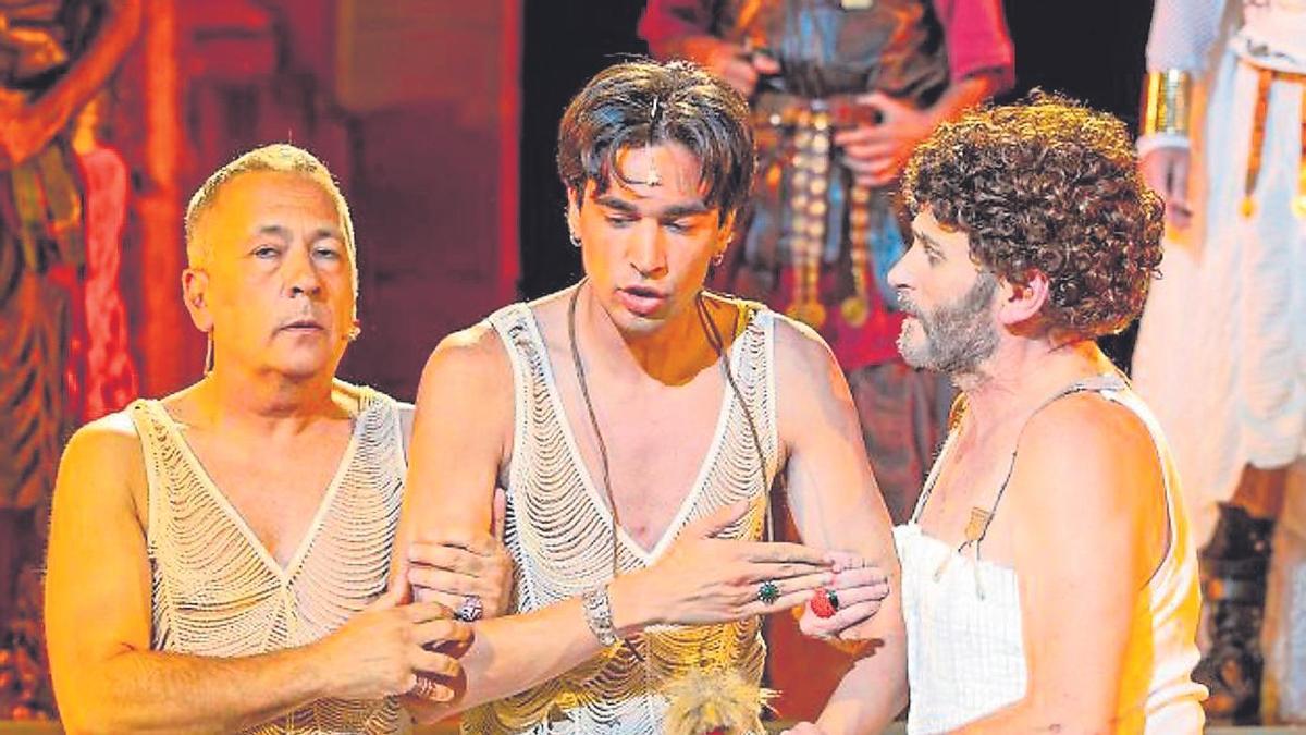 Un momento durante la representación de ‘Cómicos de Roma’.