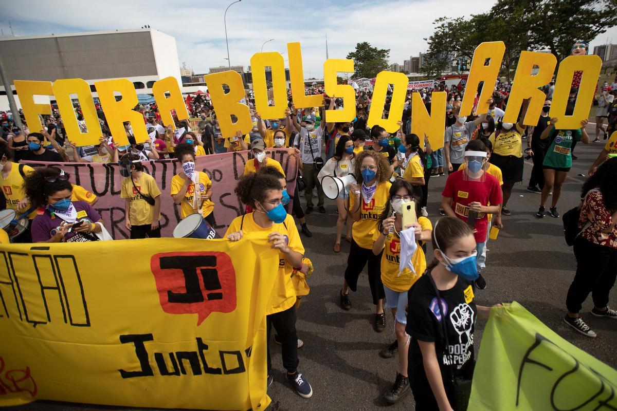 Protestas contra Bolsonaro en Brasil