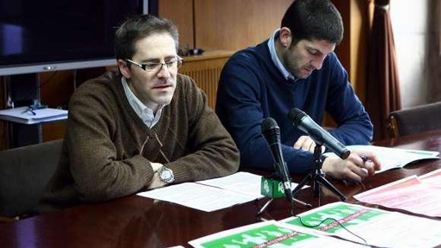 Ismael Pena y David Carballo, ayer.  // Bernabé/Puri Areán