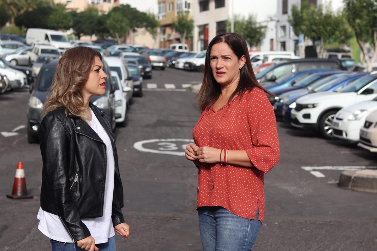 Zaida González, concejala de Urbanismo en Santa Cruz de Tenerife (derecha).