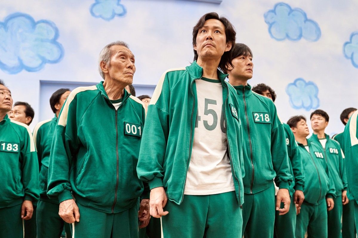 Tres de los protagonistas de la serie coreana 'El juego del calamar' (Netflix)