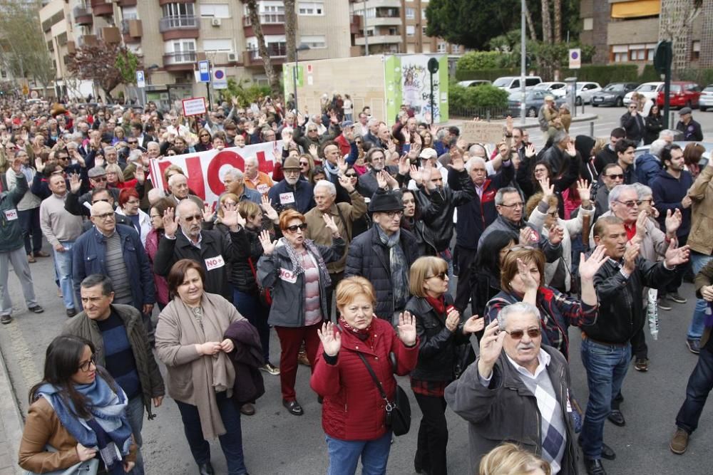 Manifestación por unas pensiones dignas en Murcia