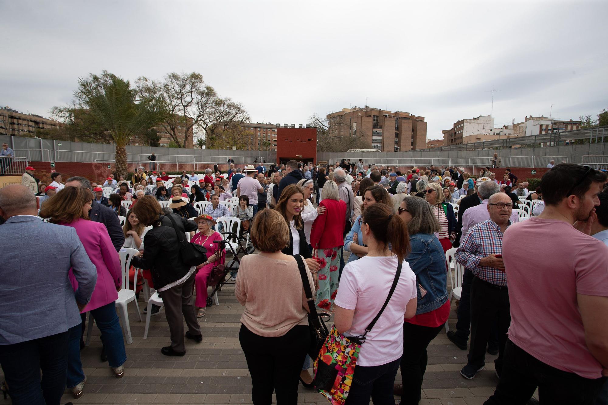 Serrano presenta su candidatura al Ayuntamiento de Murcia junto a la ministra Montero