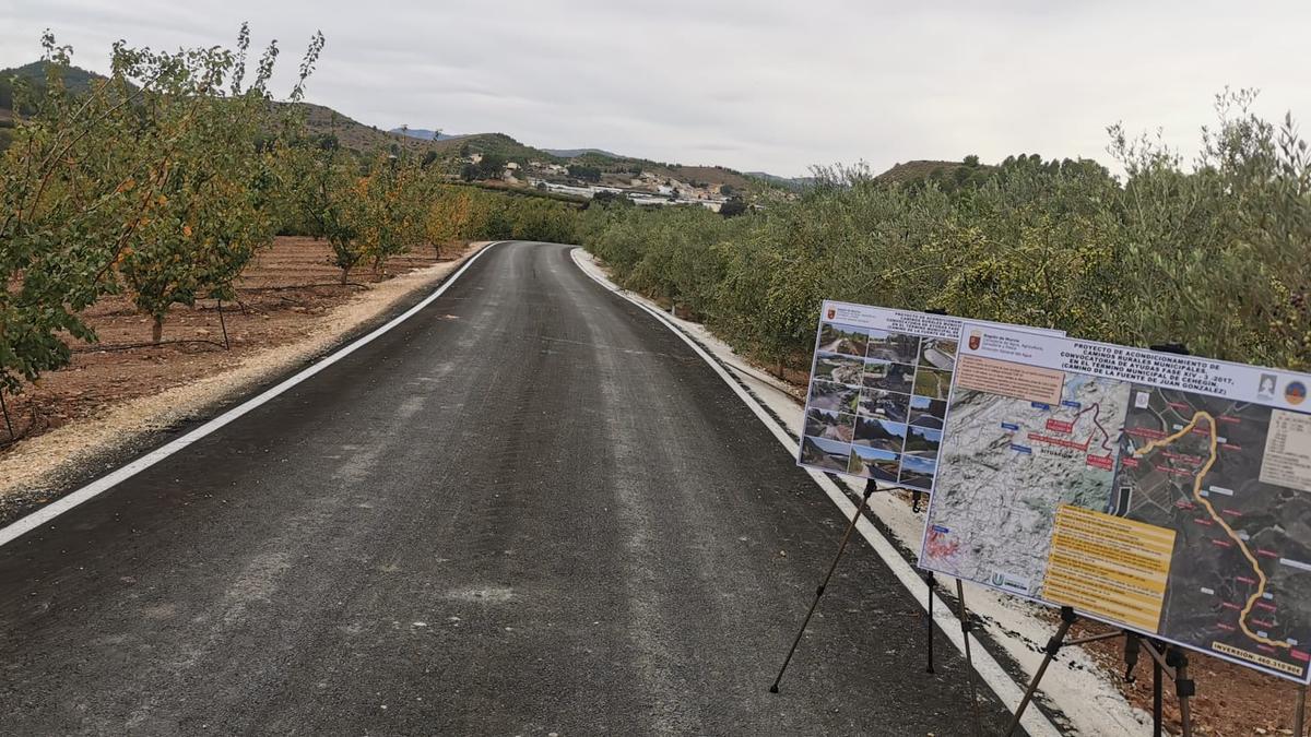obras de mejora de la accesibilidad y seguridad del camino rural de la Fuente de Juan González en Cehegín