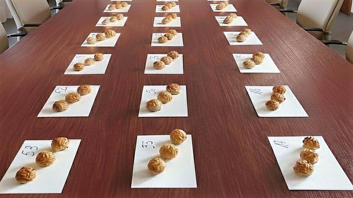 Los 'panellets' que han participado en el concurso de 2025.