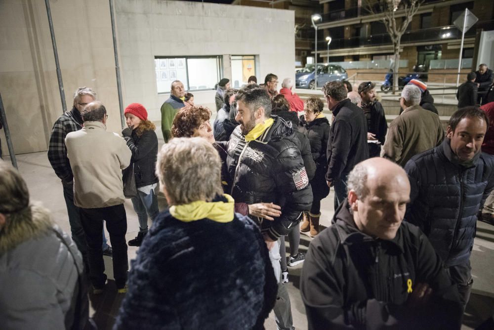 Concentració per l'agressió al coordinador de l'ANC del Pont